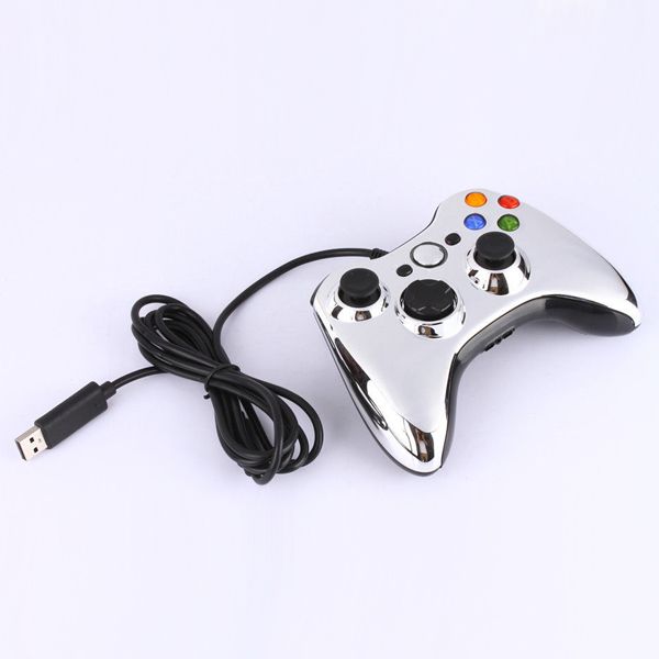 provodnoj-gejmpad-xbox-360-serebristyj-hrom_2 Проводной геймпад Xbox 360 (Серебристый хром)