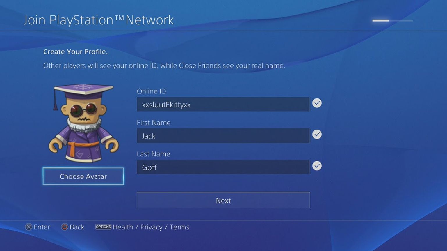 PSN ACCOUNT_1 Создание аккаунта PlayStation