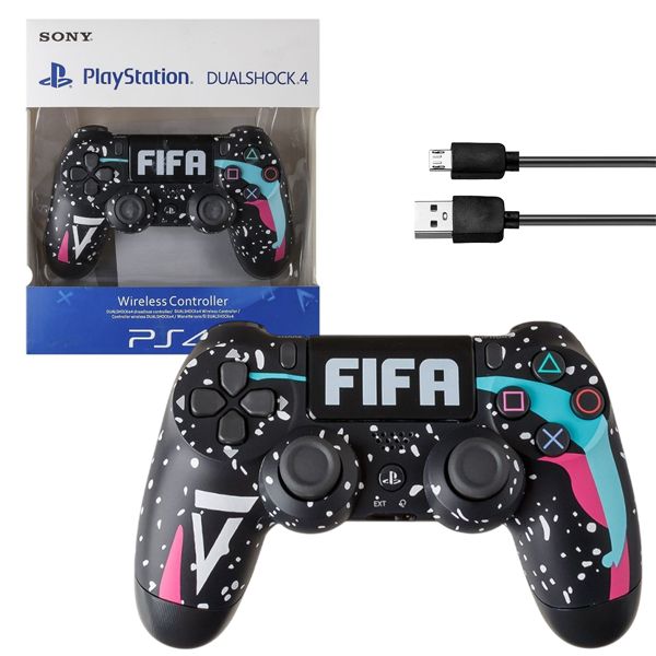 DS4_FIFA_Black_Pink_2 Геймпад PS4 DualShock 4 V2 FIFA Black Pink Custom