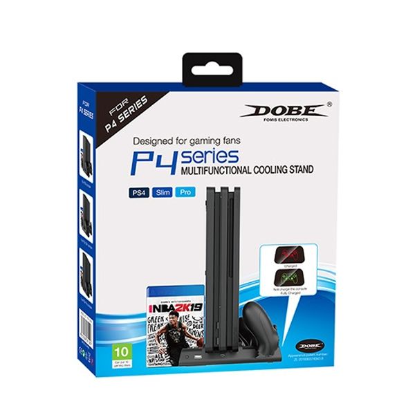 Подставка PS4 SLIM PRO TP4-19076 DOBE_1 Стенд с охлаждением и зарядкой PS4/SLIM/PRO DOBE (TP4-19076)